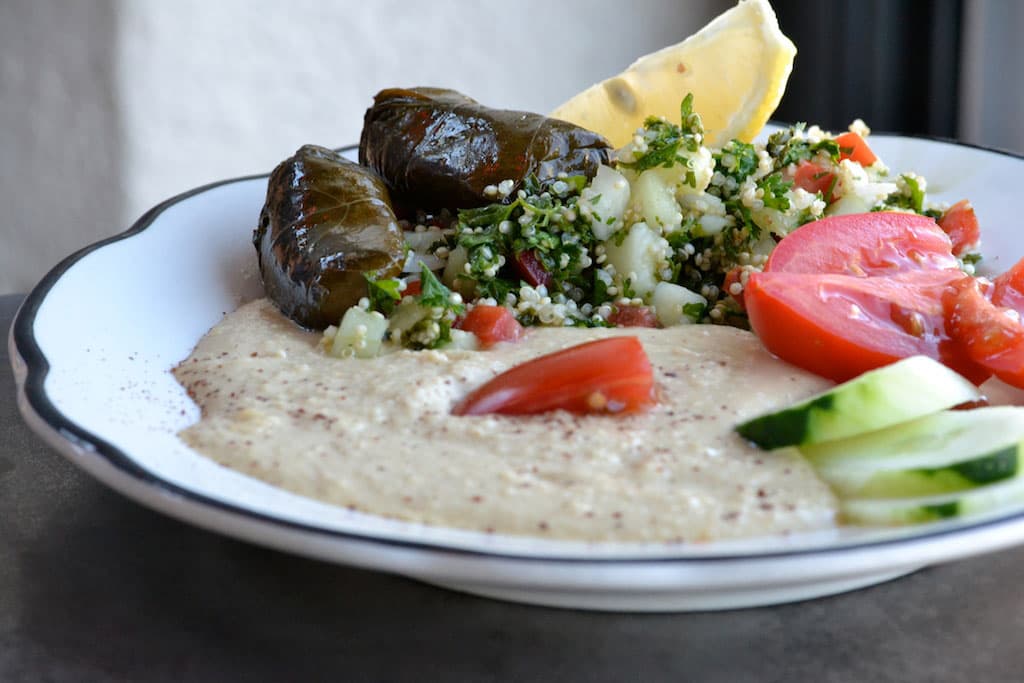 Hummus Plate at Time Market (Credit: Lacey & Suede)