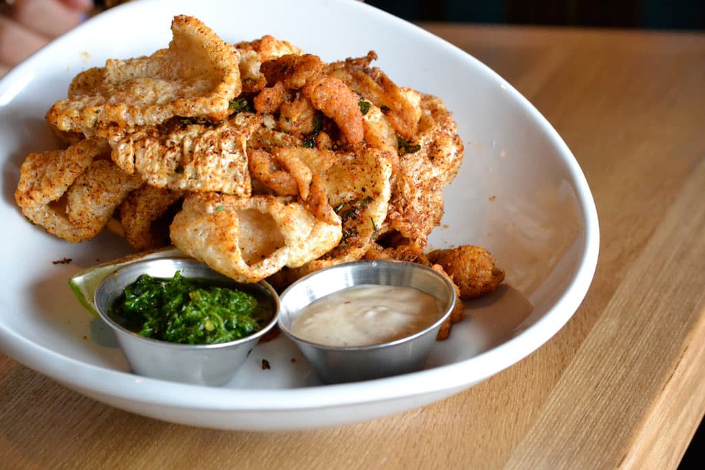 Animal Crackers - Pork and Chicken Chicharonnes at Commoner & Co.