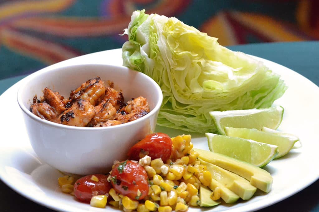 Shrimp Lettuce Wraps (Credit: Lacey & Suede)