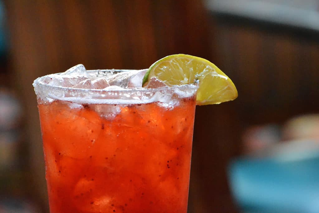 Strawberry Margarita at Saguaro Grill (Credit: Lacey & Suede)