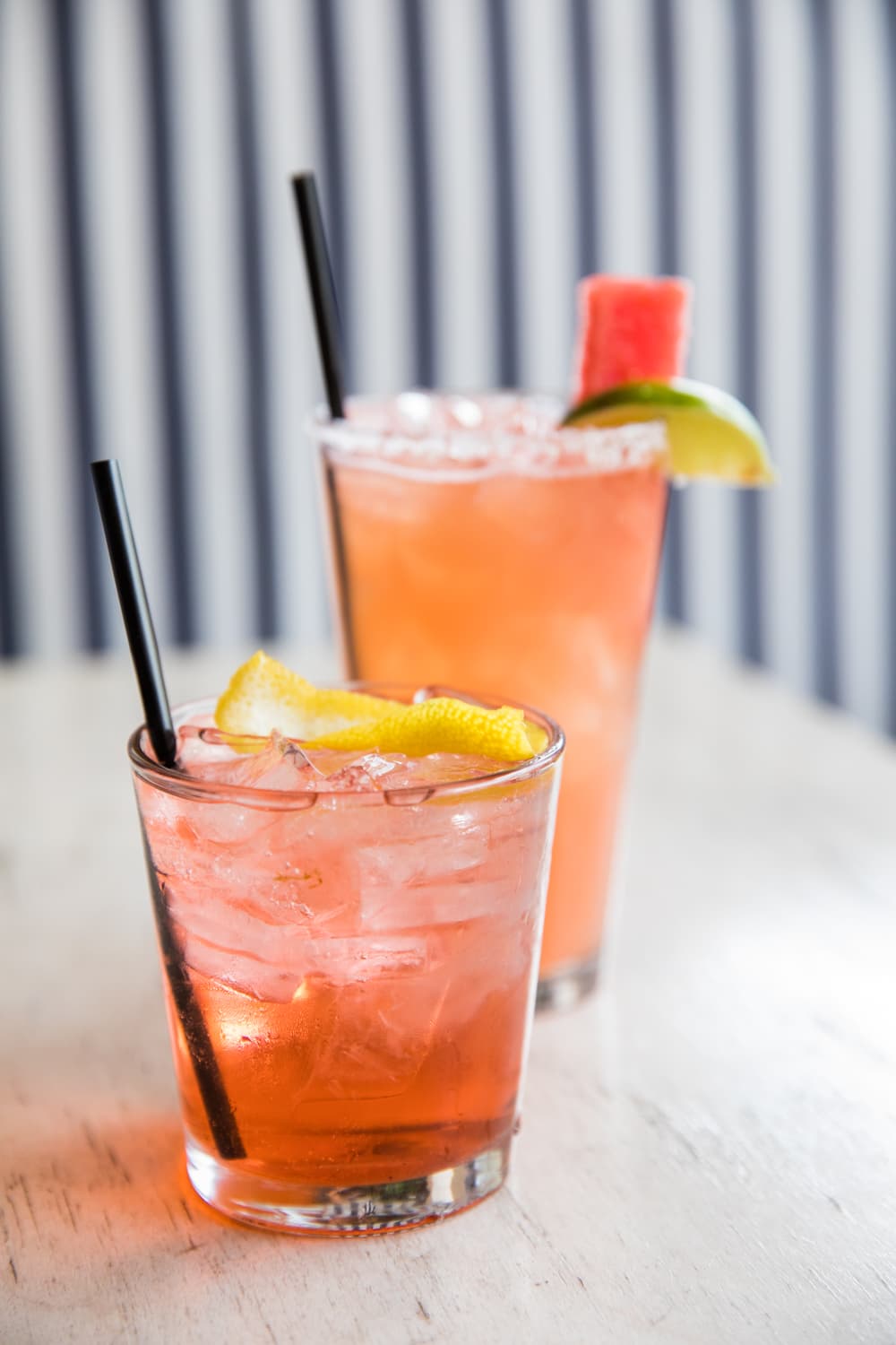 Italian Blossom and Jalapeño Margarita cocktails at Goodness Skyline (Credit: Taylor Noel Photography)