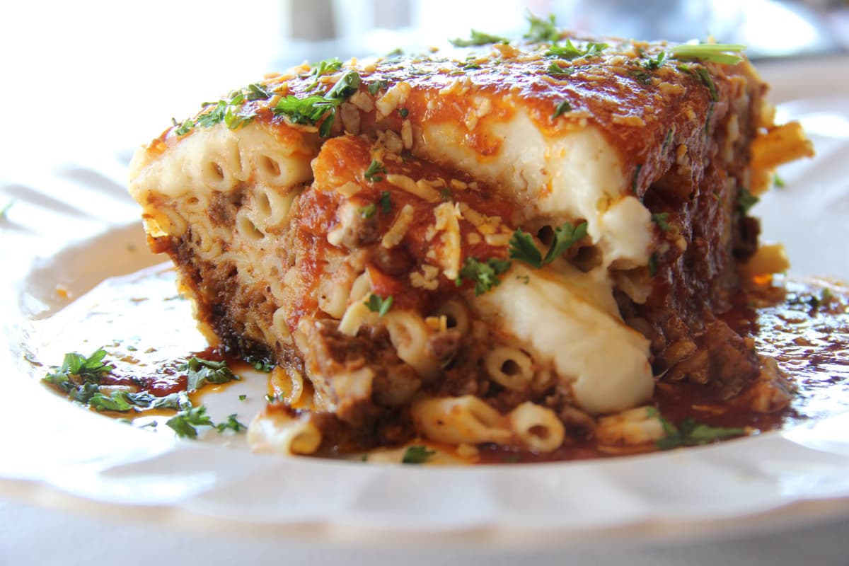 Pastitsio at Athens on 4th Avenue (Credit: Gloria Knott)