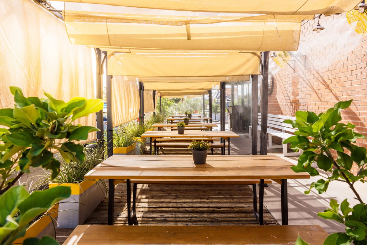 Outdoor patio at Goodness (Photo by Anna Smirnova)