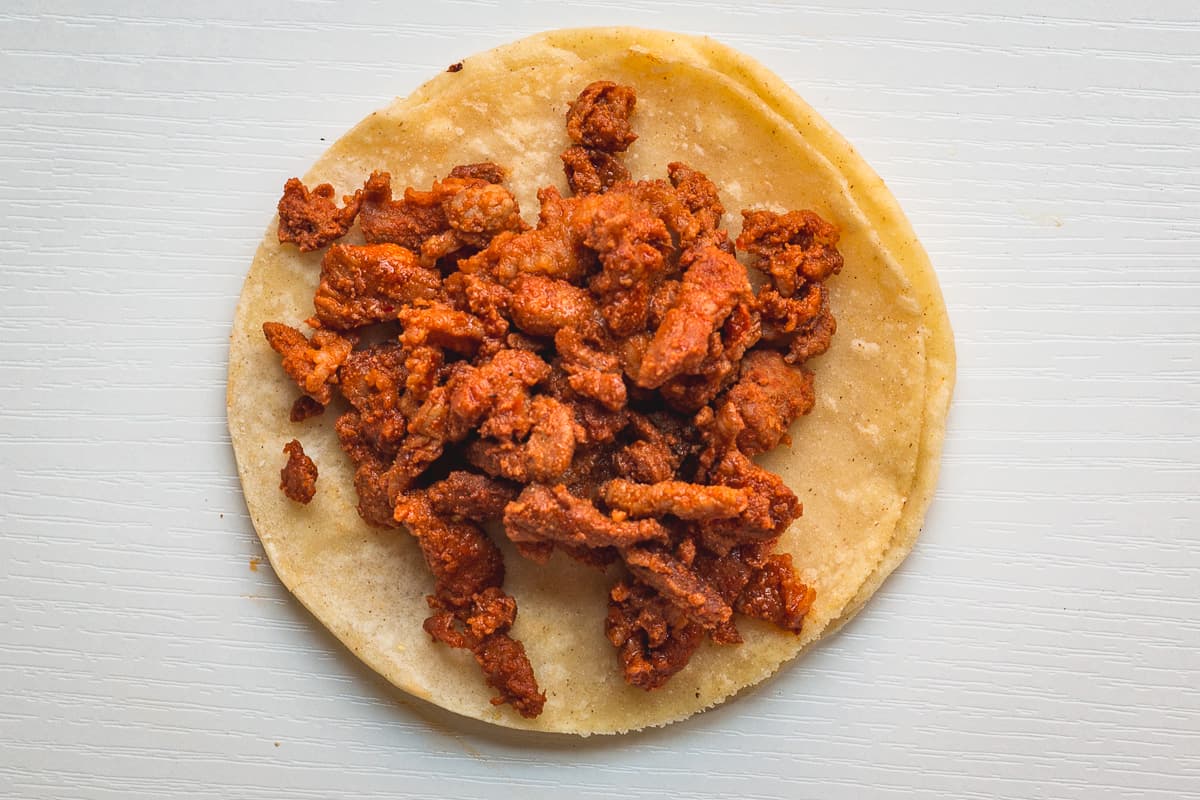 Pork adobada from El Antojo Poblano