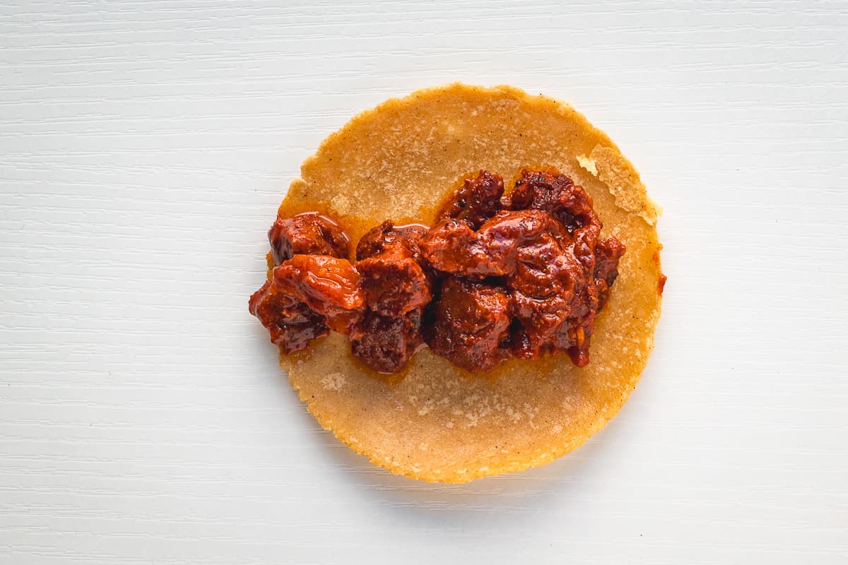 Al pastor taco from Seis Kitchen
