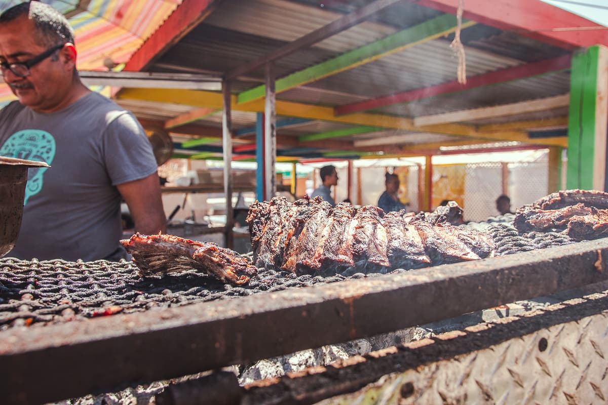 Costillas at El Taco Rustico at the Tohono O'odham Swap Meet