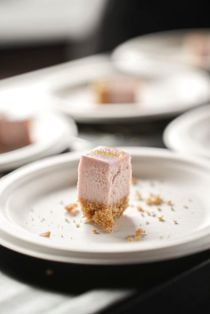 a piece of cake on a plate