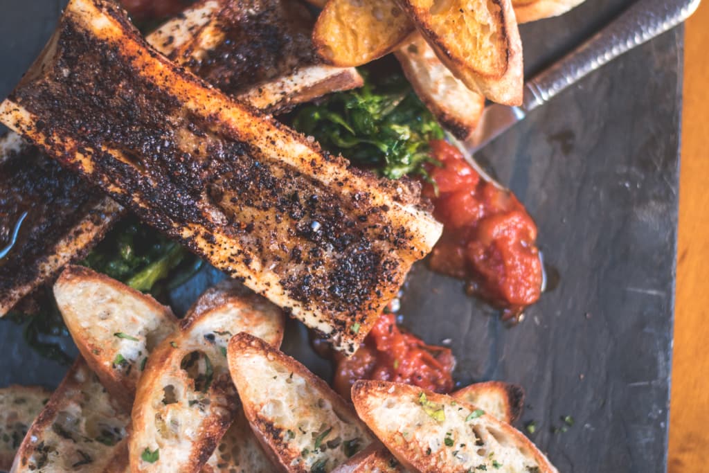 Whiskey Glazed Roasted Veal Bone Marrow at Lodge on the Desert (Credit: Jackie Tran)