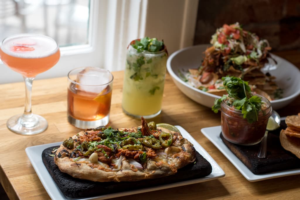 Happy hour items at Pasco Kitchen & Lounge (Credit: Jackie Tran)