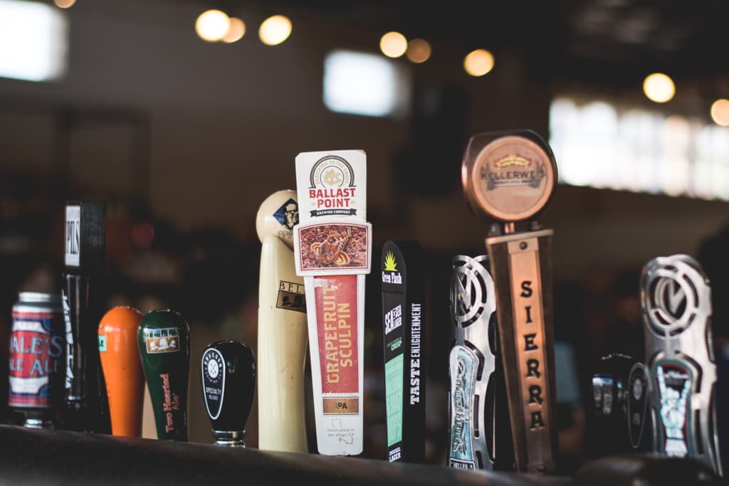 Draft beer selection at Time Market (Credit: Jackie Tran)