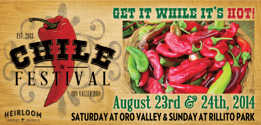 Heirloom Farmers Markets Chile Festival Flyer
