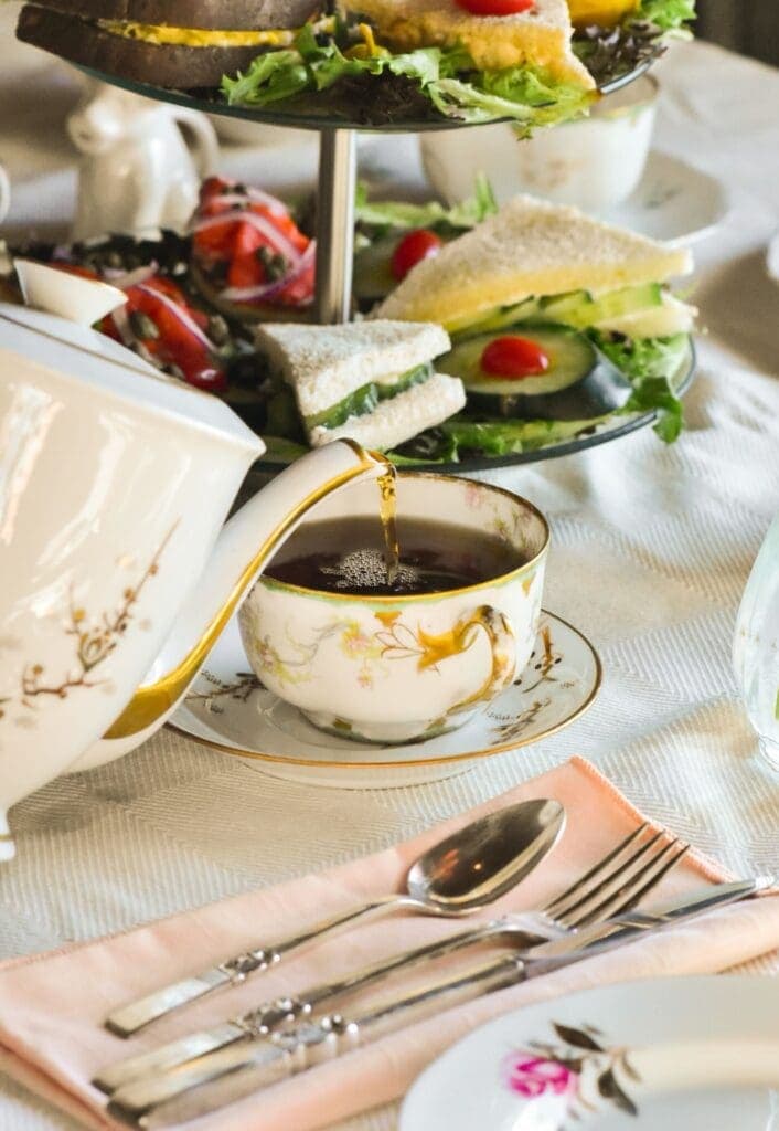 a plate of food on a table
