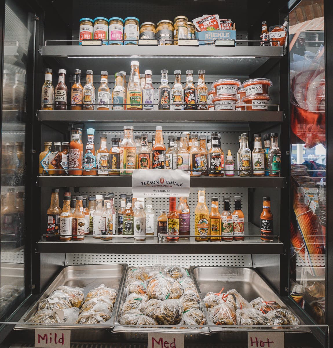 "Wall of Heat" at Tucson Tamale (Photo by Isaac Stockton)