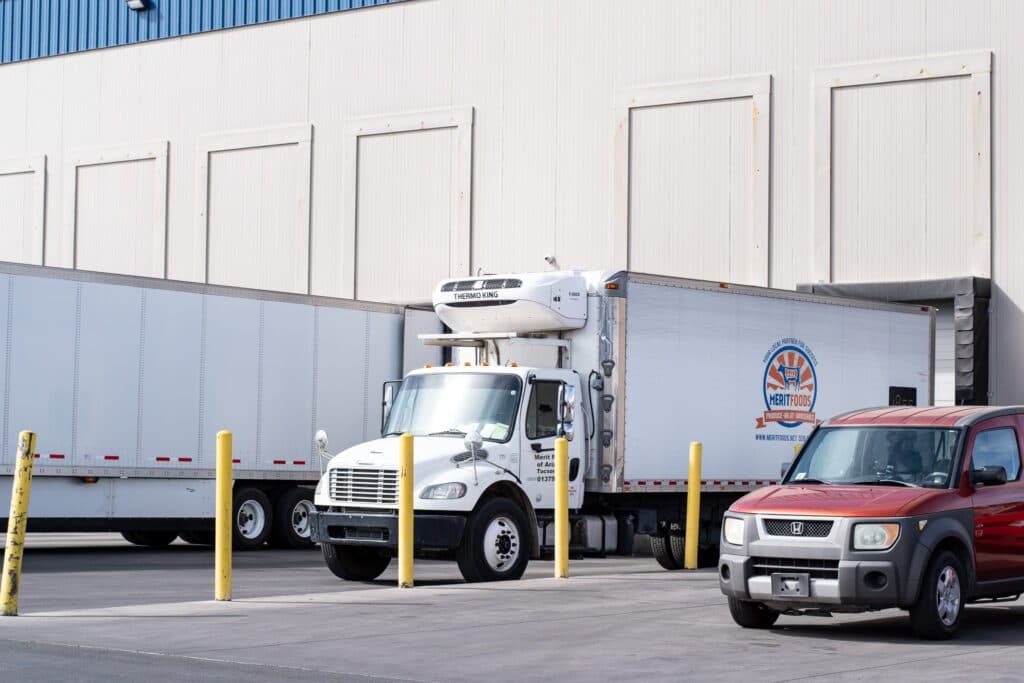Loading dock at Merit Foods of Arizona (Photo by Jackie Tran)