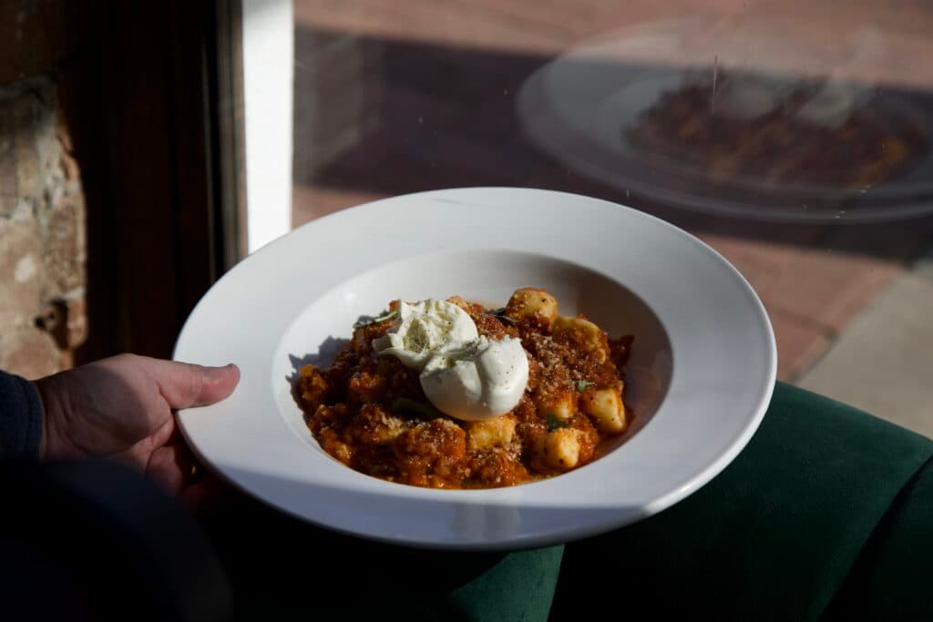 Ricotta Gnocchi at HUB Restaurant & Ice Creamery (Photo by Hannah Hernandez)