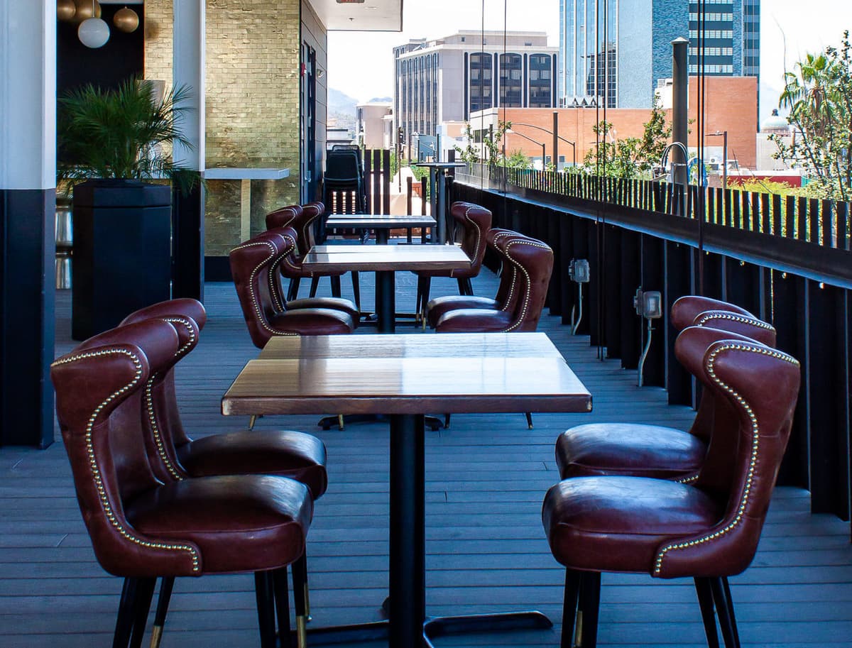 Playground Bar and Lounge patio seating