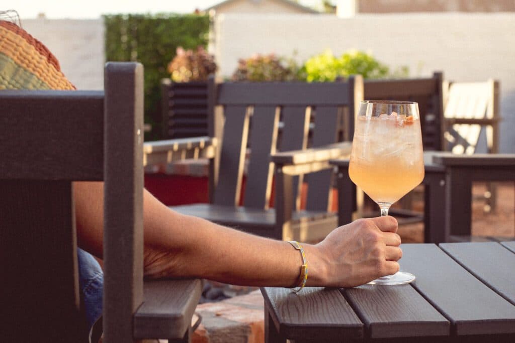 Spritz at the Sunshine Wine patio (Photo by Jackie Tran)