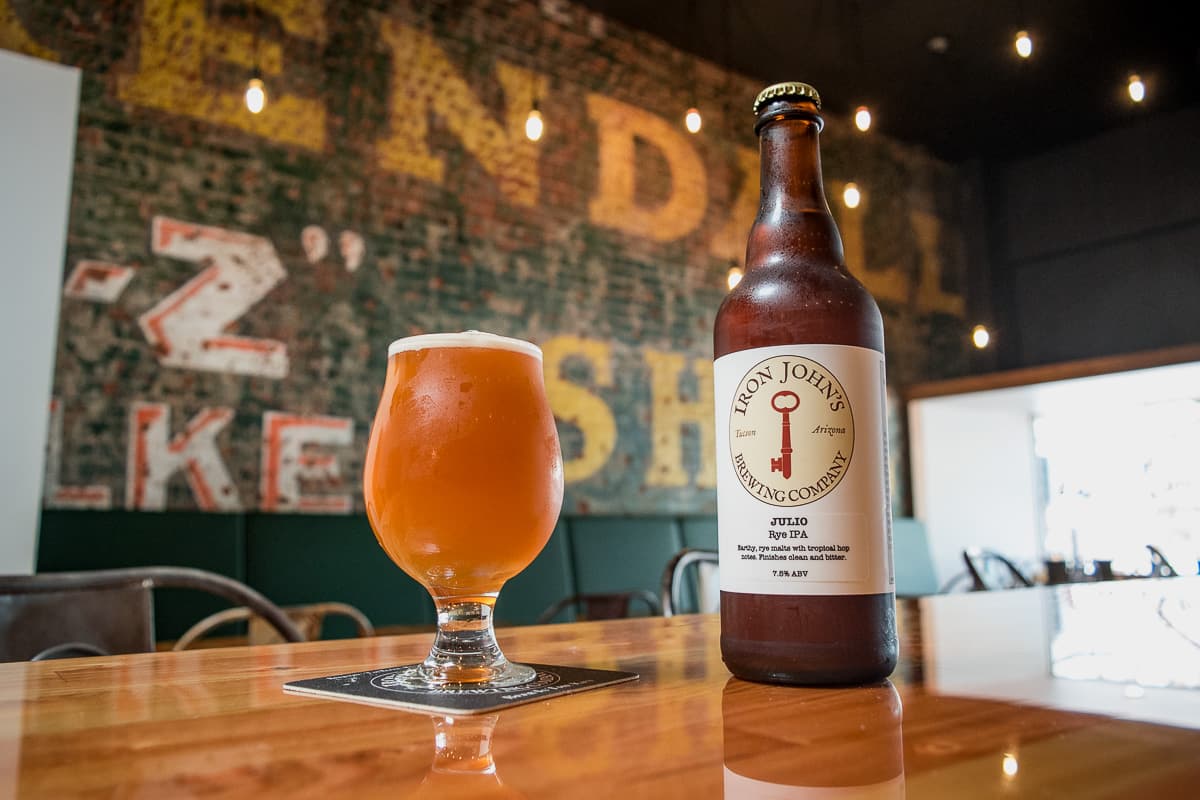 Julio Rye IPA at Iron John's Brewing Company Congress Tasting Room (Credit: Jackie Tran)