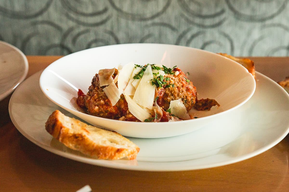 Happy Hour Meatballs at Charred Pie