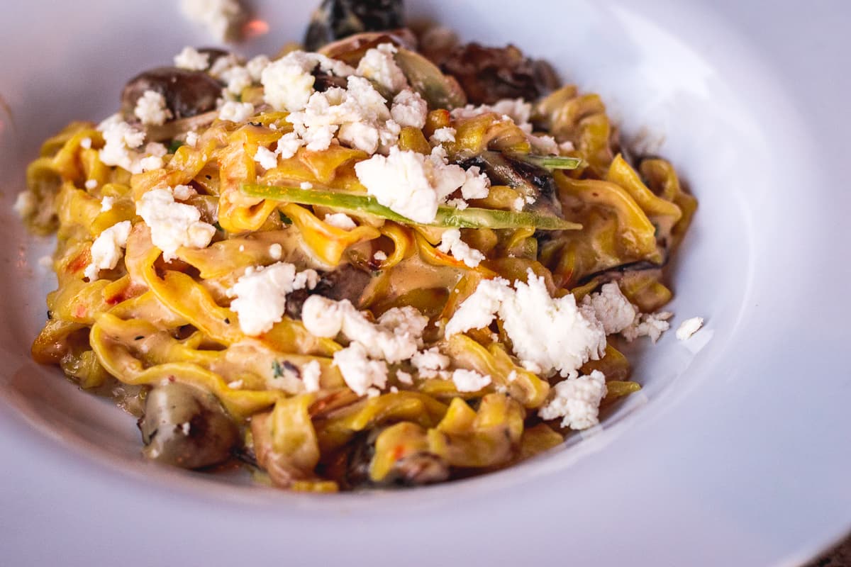 Saffron Turmeric Pasta at Harvest Oro Valley (Credit: Jackie Tran)