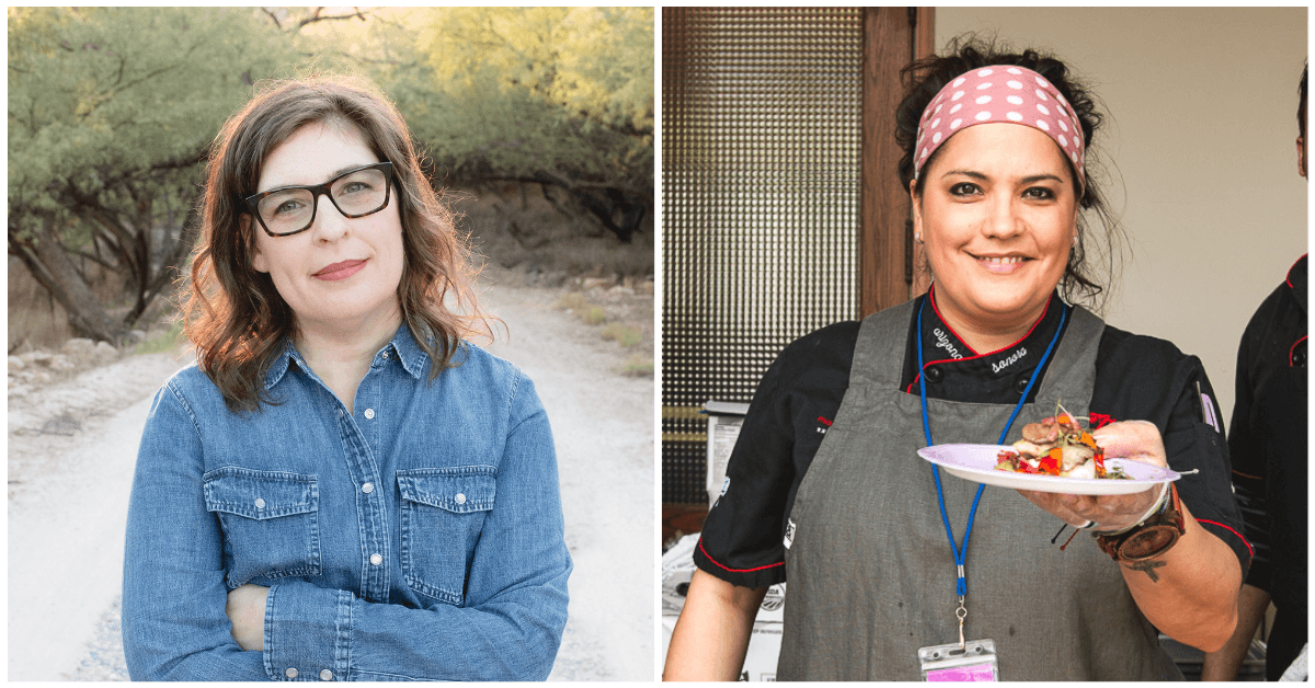 Author Jackie Alpers and chef Maria Mazon