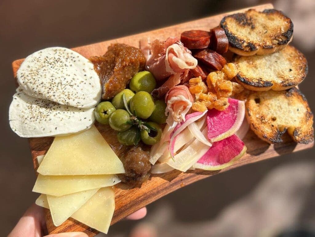 a plate of food