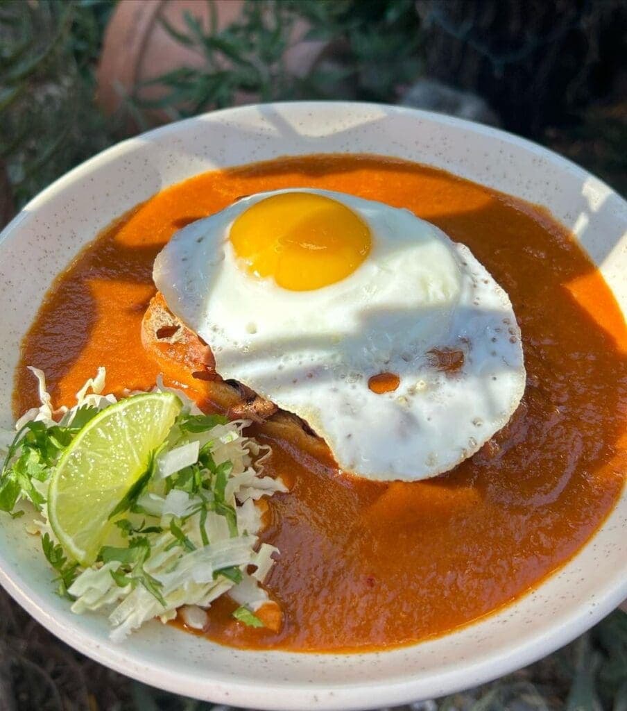 a bowl of food on a plate