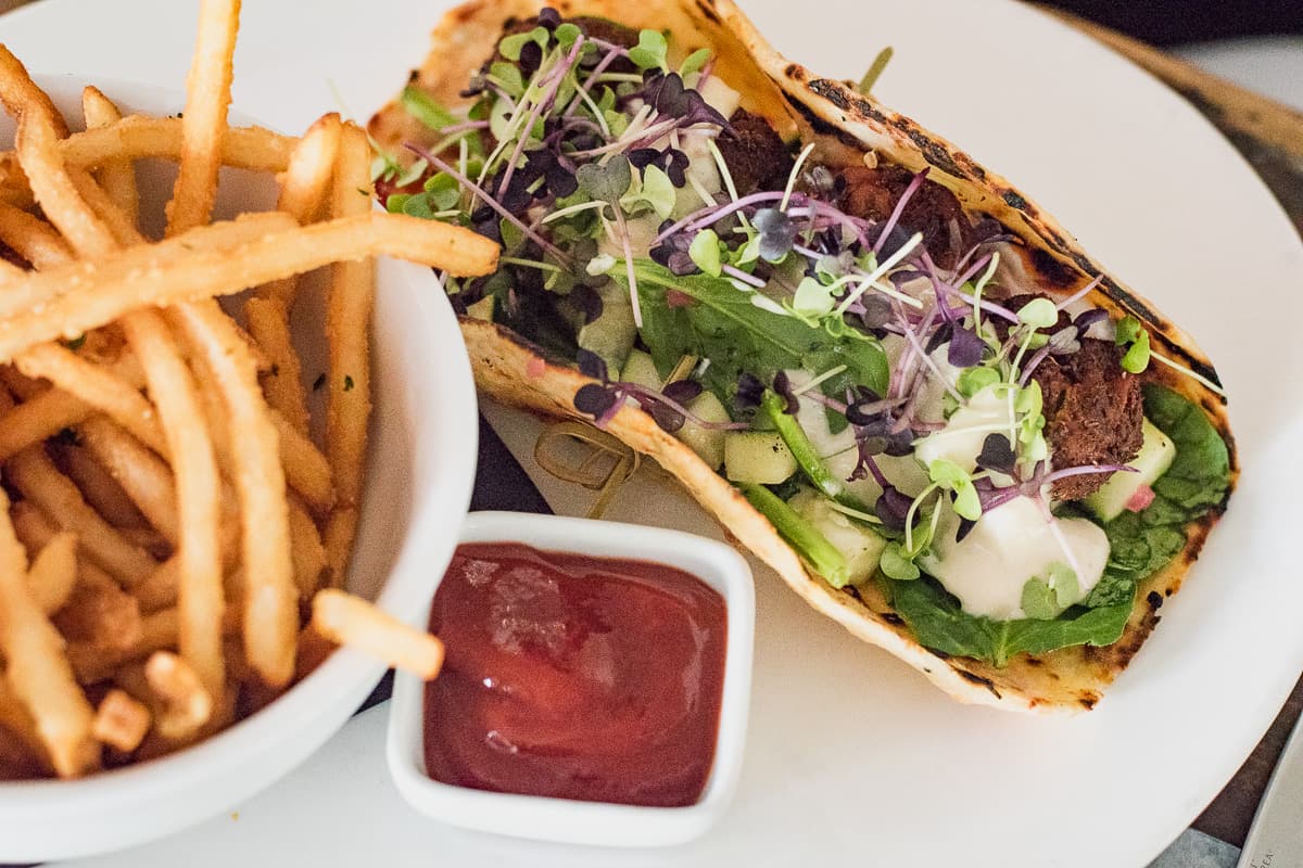 Broccoli Falafel at Agustin Kitchen (Credit: Jackie Tran)