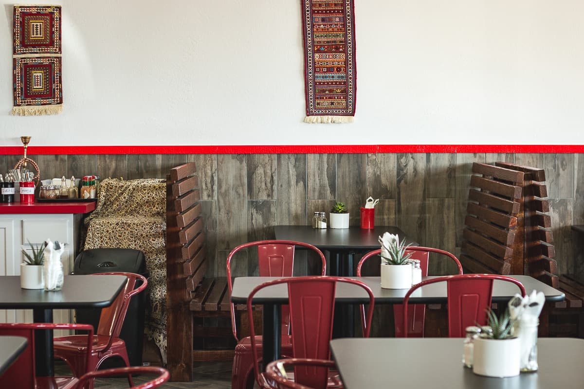 Interior at Just Kabab (Credit: Jackie Tran)
