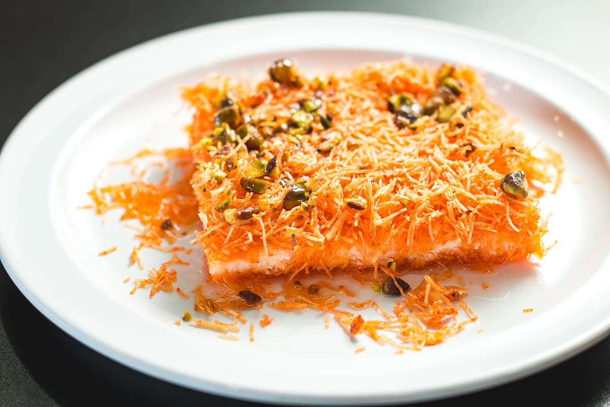Kanafeh at Just Kabab (Credit: Jackie Tran)