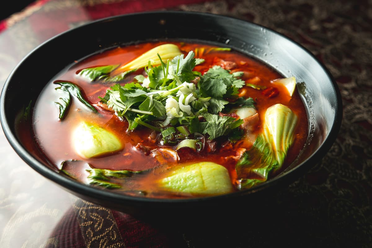 A1 House Special Chili Spice Sirloin Noodles at Just Noodles (Credit: Jackie Tran)