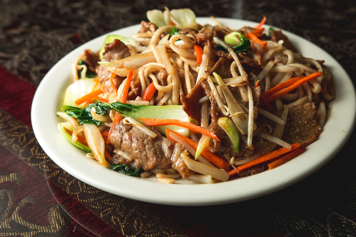 Stir-Fried Beef Noodles at Just Noodles (Credit: Jackie Tran)