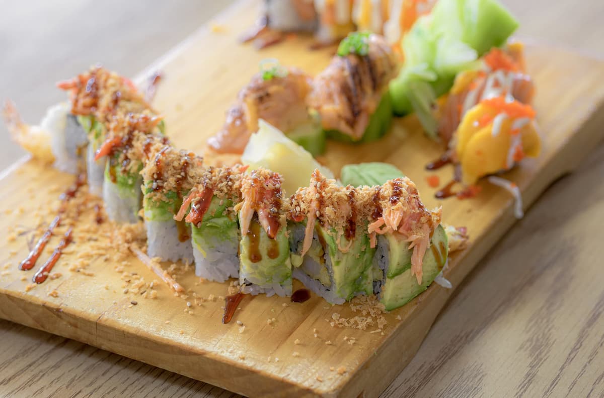 Bear Down and Mango Mango Rolls at K Japanese Restaurant