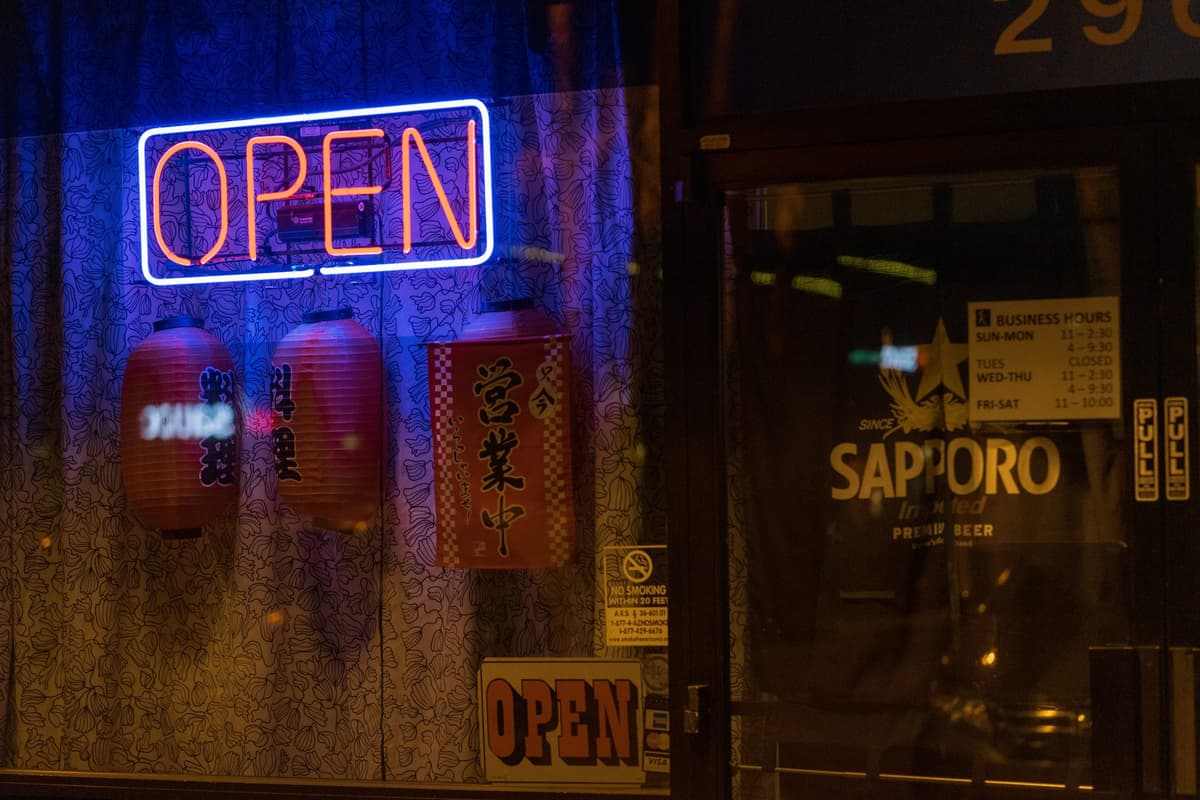 K Japanese Restaurant sign