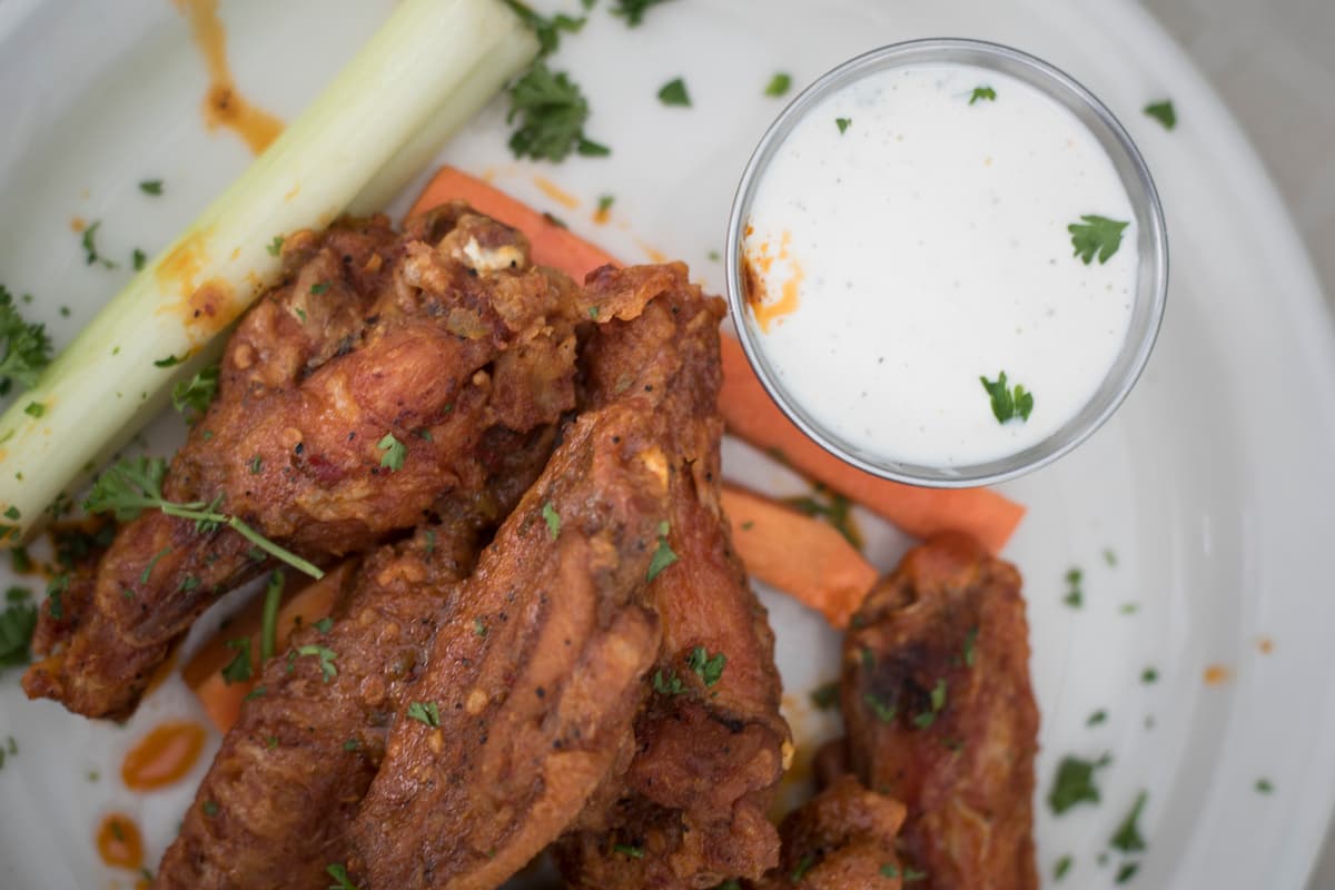 Medium wings at Rocco's Little Chicago Pizzeria (Credit: Jackie Tran)