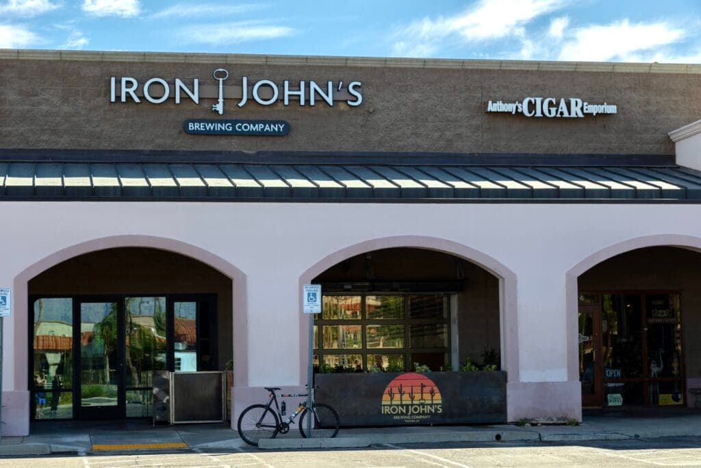 a store front at day