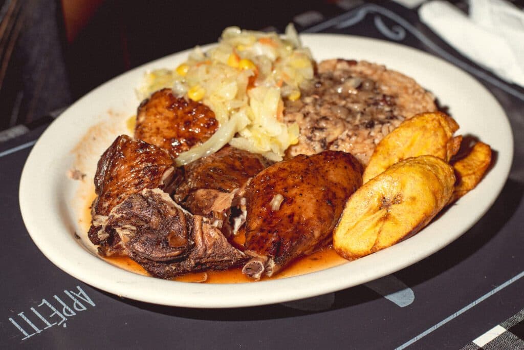 Jerk chicken at Kingston Kitchen (Photo by Jackie Tran)