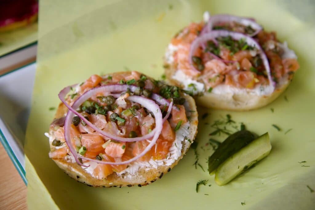 House-cured lox at Kneller's Delicatessen & Appetizing (Photo by Hannah Hernandez)