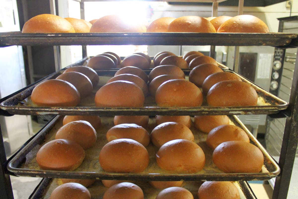 Freshly baked bread at La Baguette Parisienne (Photo by Mark Whittaker)
