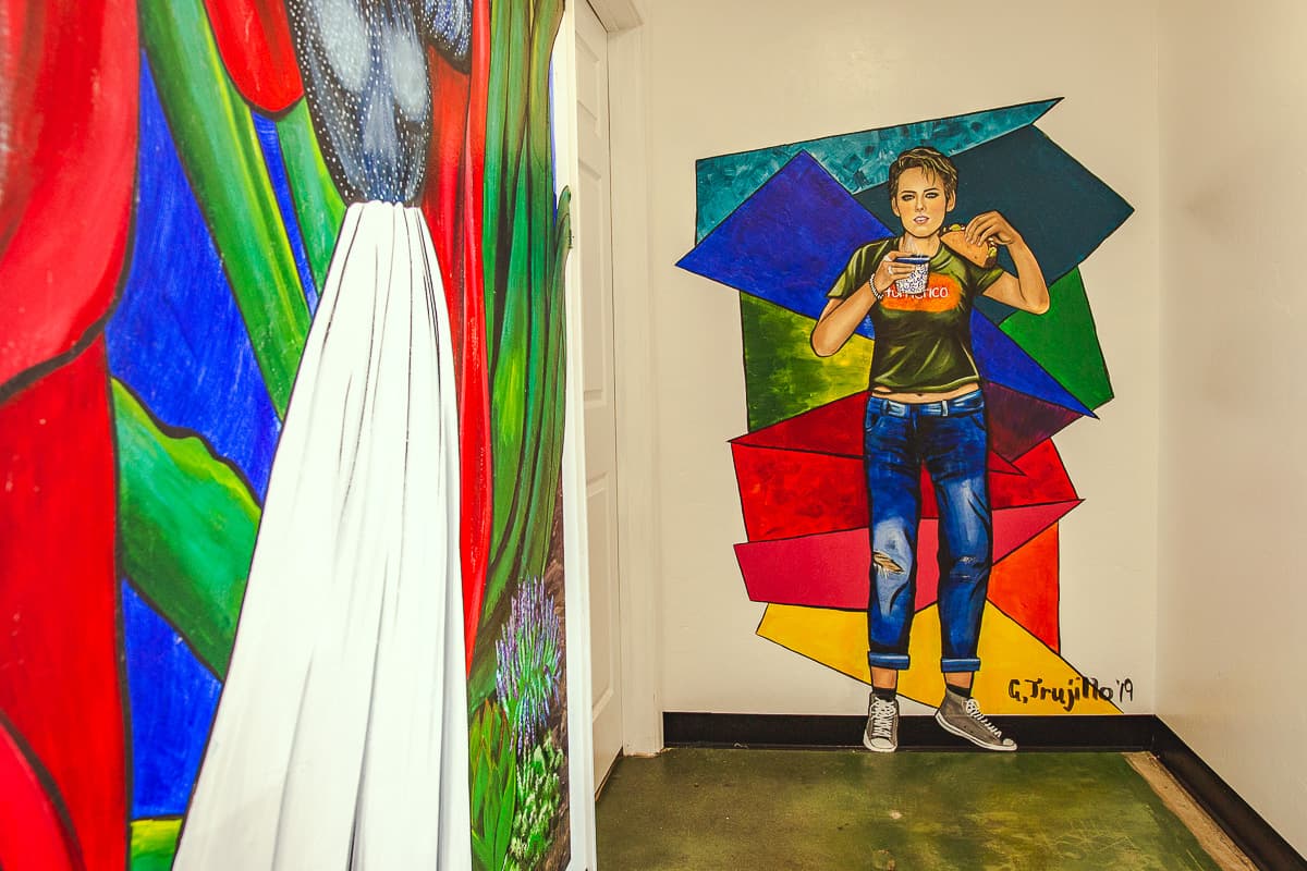 Kristen Stewart at La Chaiteria (Credit: Jackie Tran)
