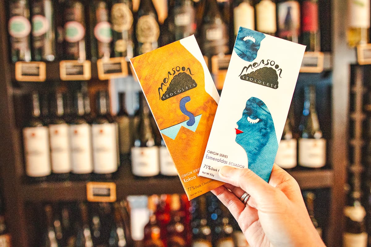 Monsoon Chocolate bars at Maynards Market & Kitchen (Credit: Jackie Tran)