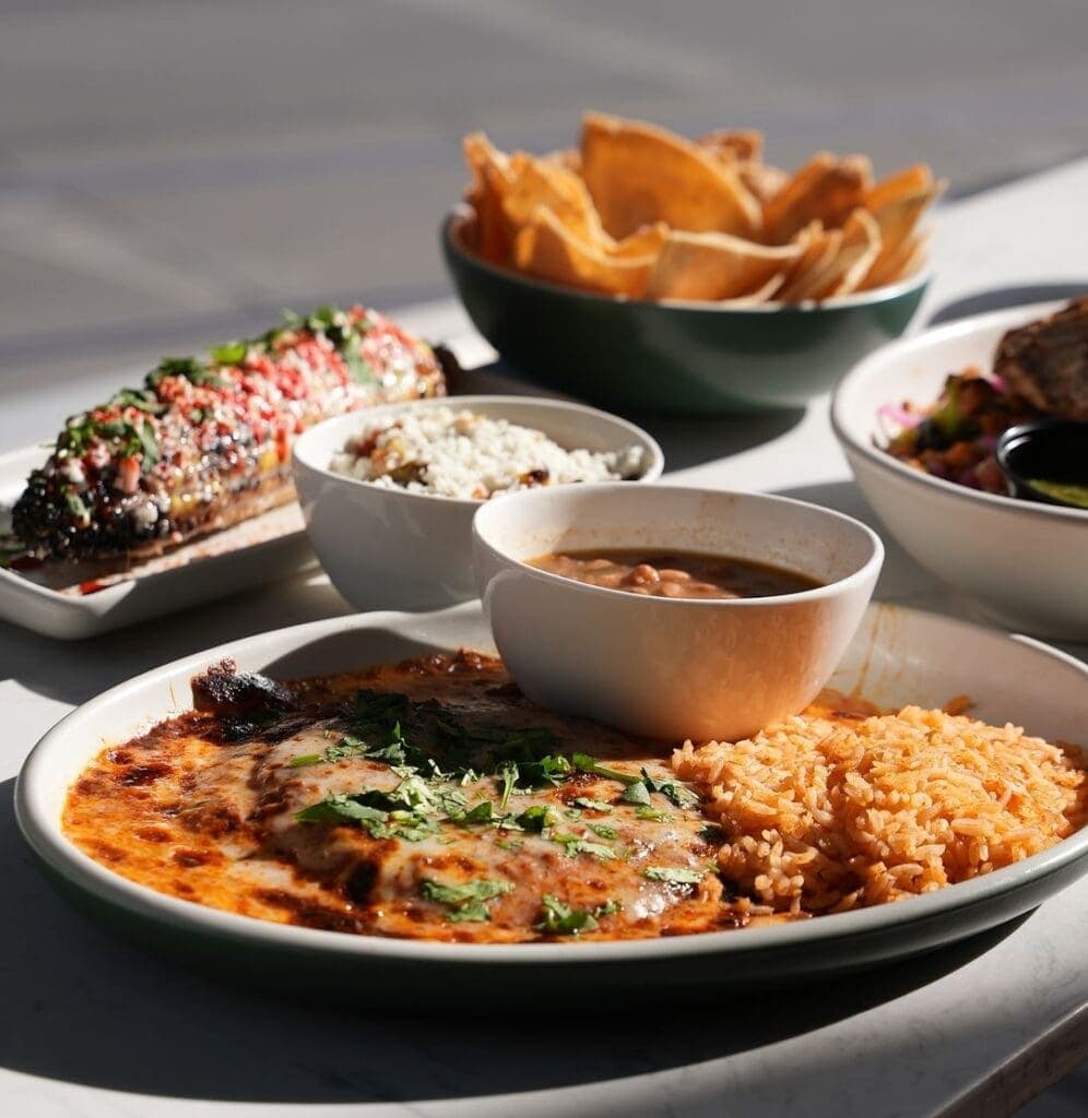 a bowl of food on a plate