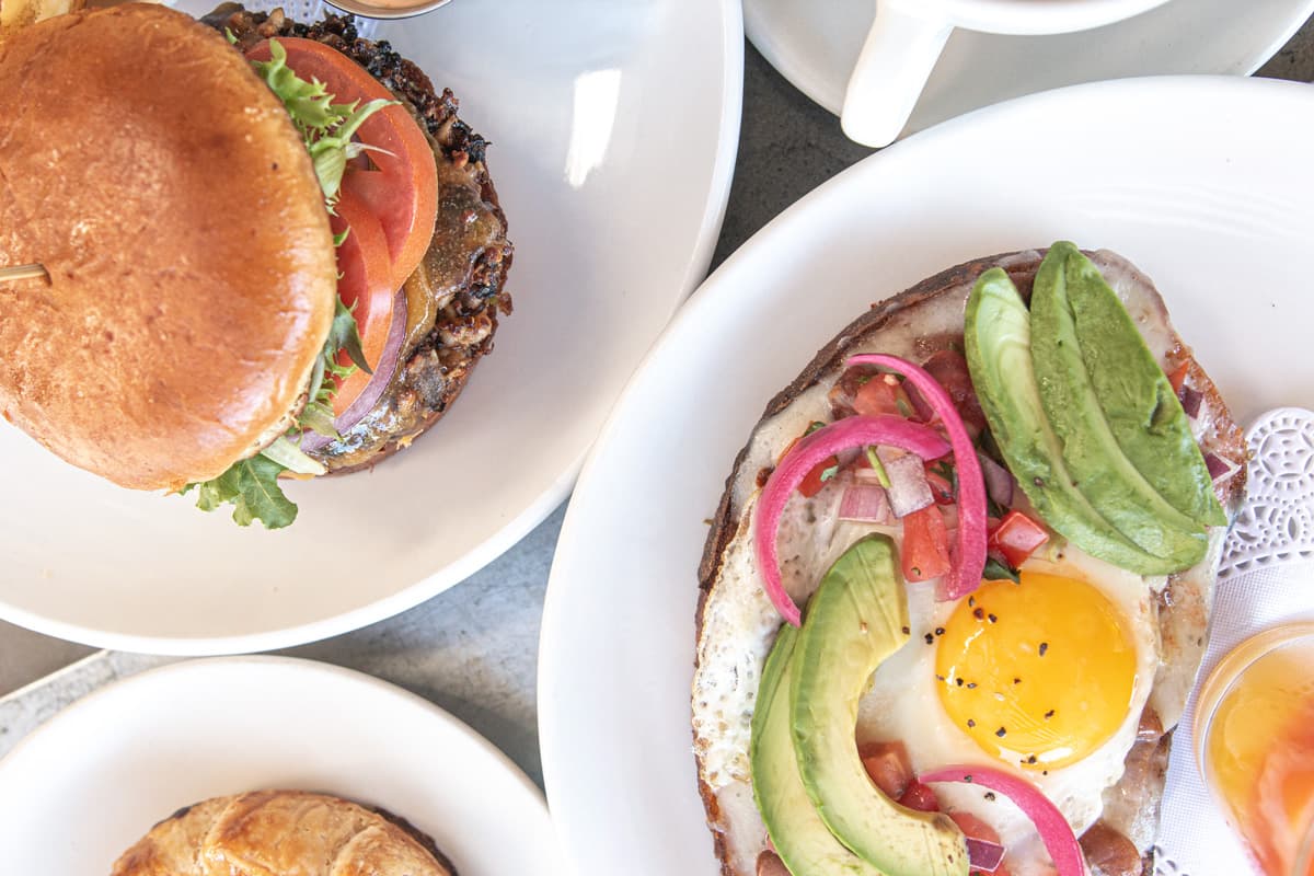 Le Veggie Burger and Hola Tucson Tartine