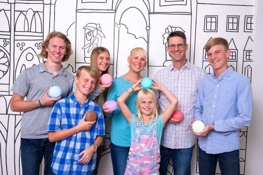 a group of people posing for a photo