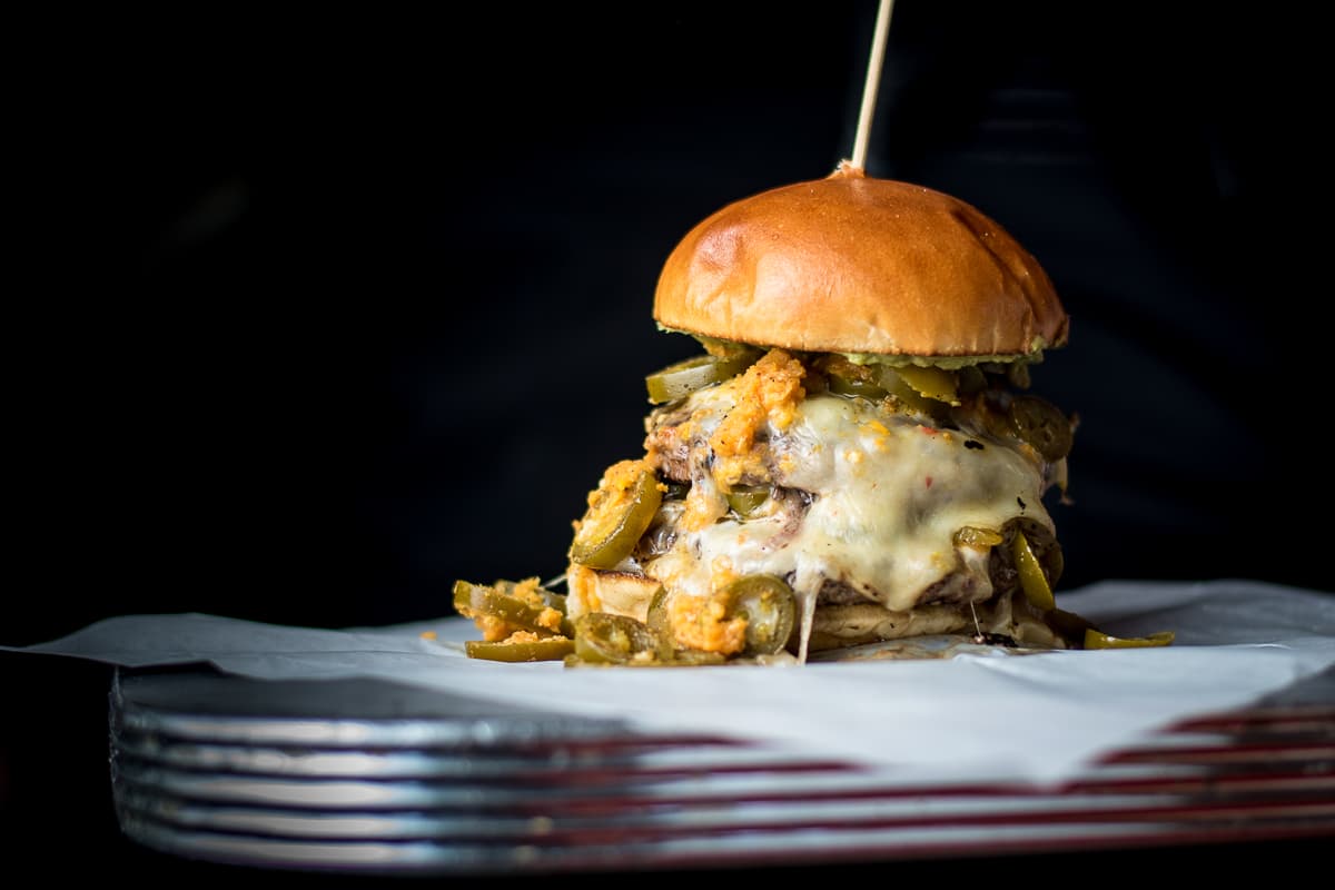 Donkey Punch Burger at Lindy's on 4th (Credit: Jackie Tran)