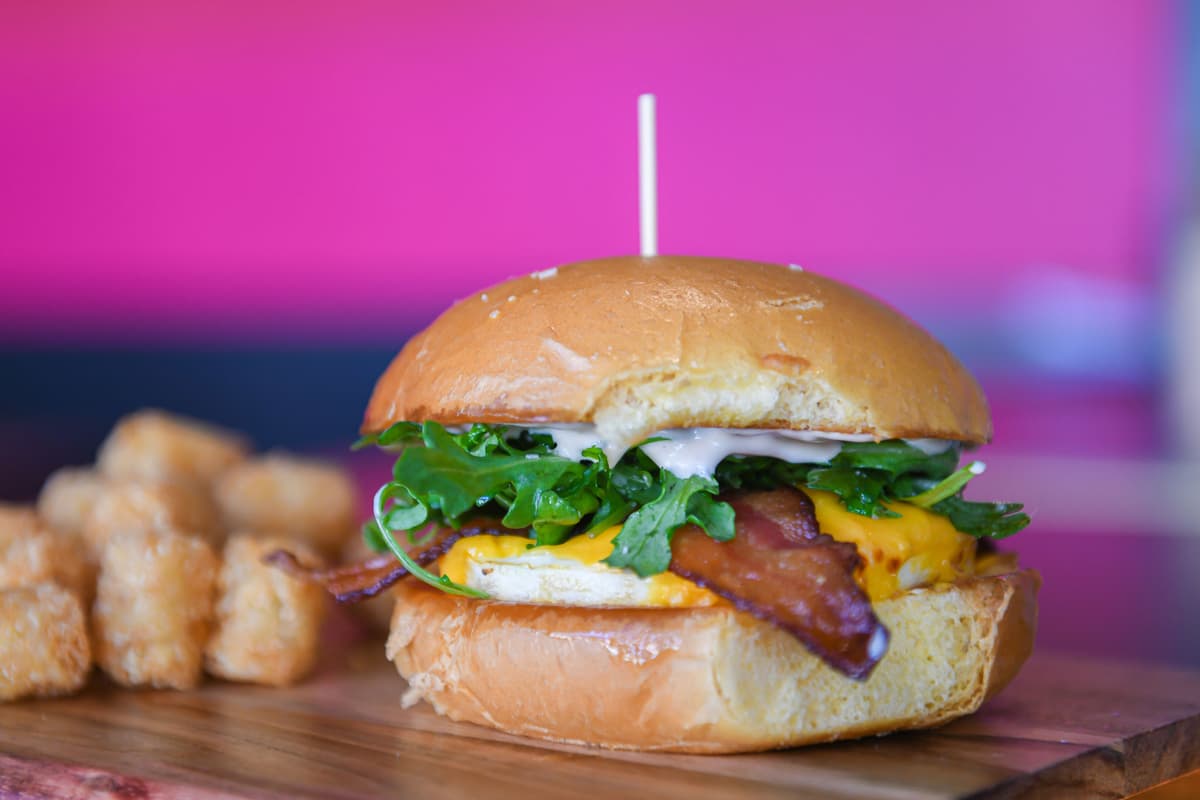 Little Love Burger's Love on The Run breakfast sandwich