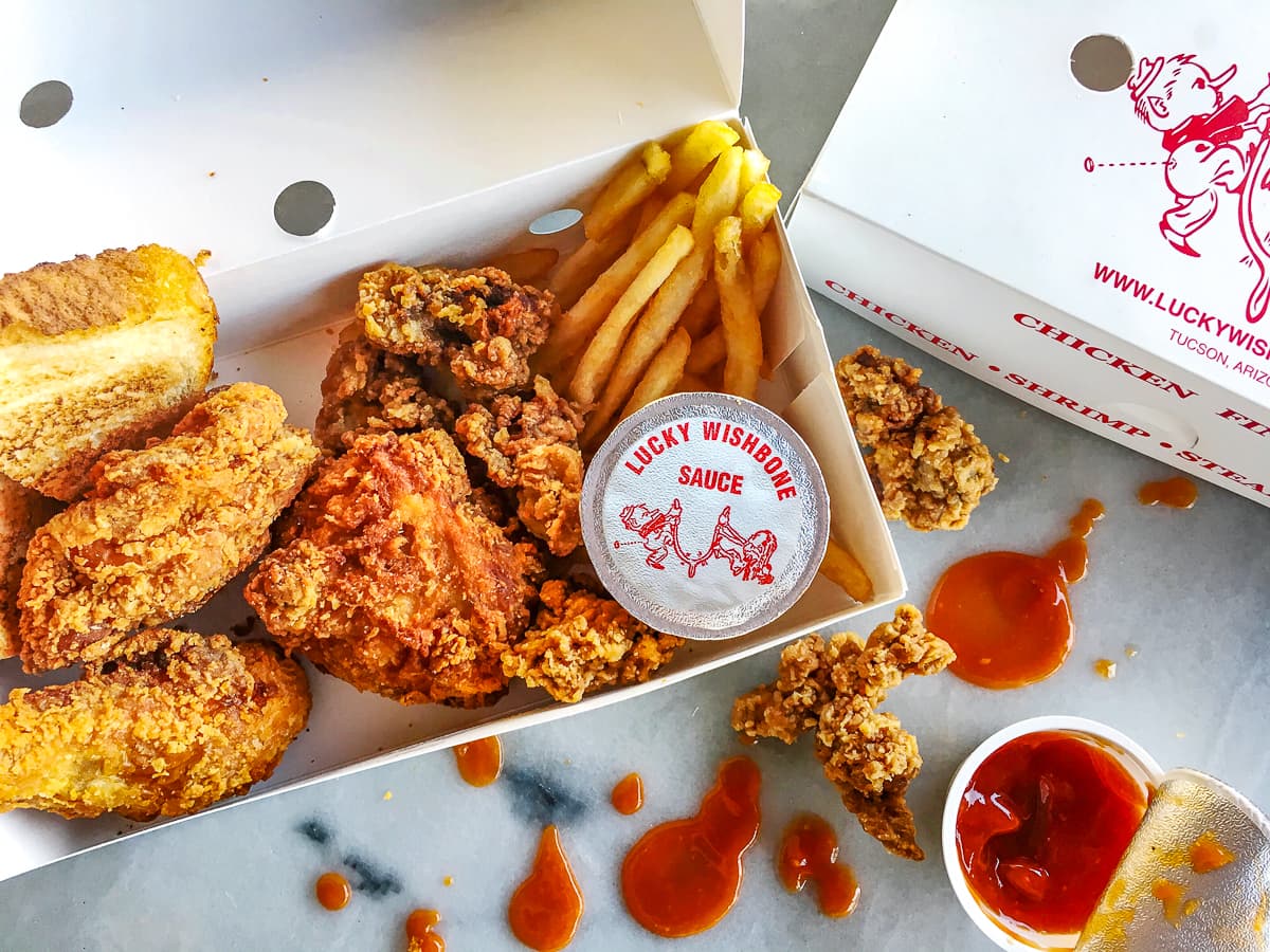 Combo meal at Lucky Wishbone (Credit: Melissa Stihl)