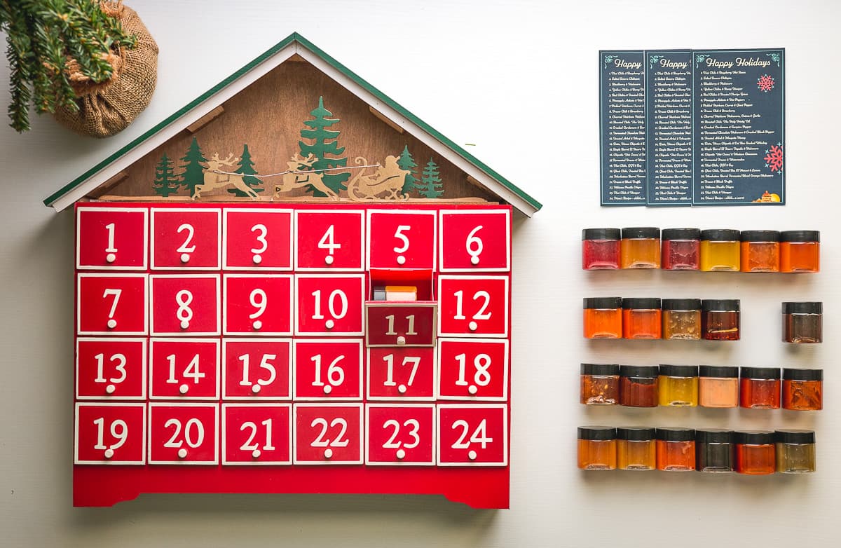 Local Gifts from Tucson Hot sauce advent calendar from Casino Del Sol