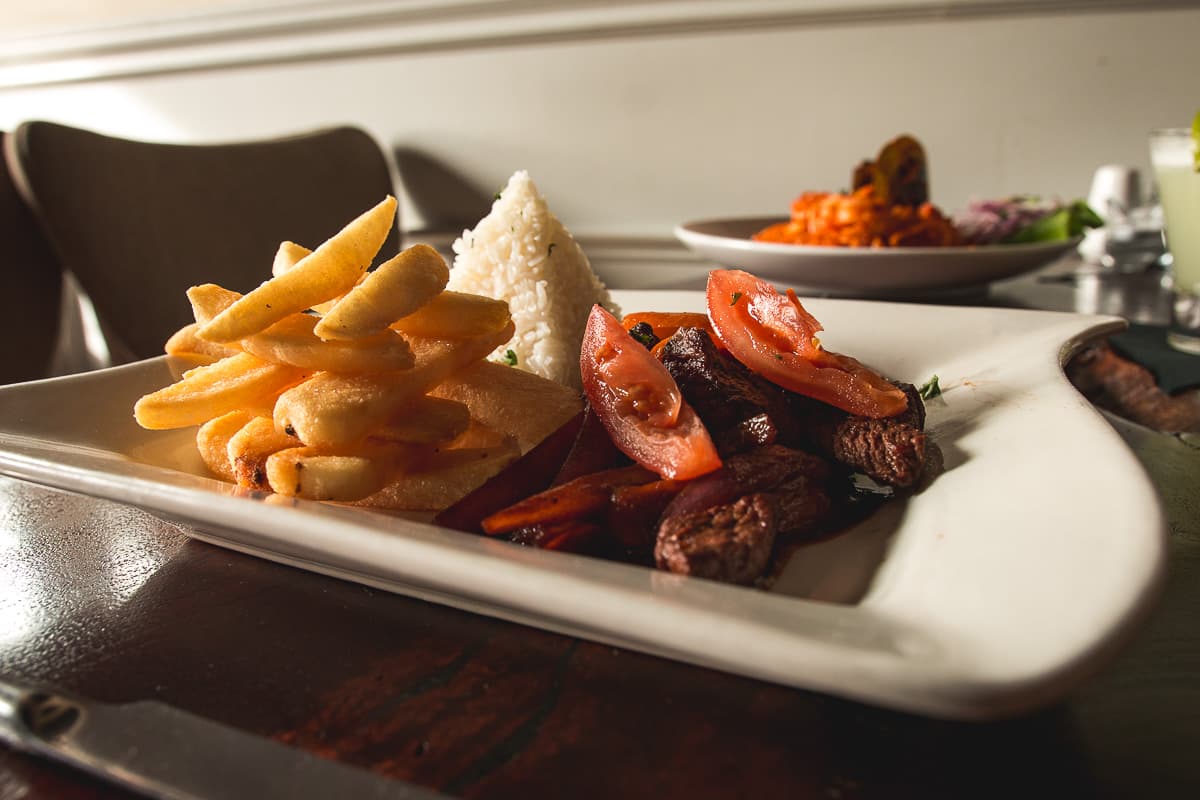 Lomo Saltado at Villa Peru (Credit: Jackie Tran)