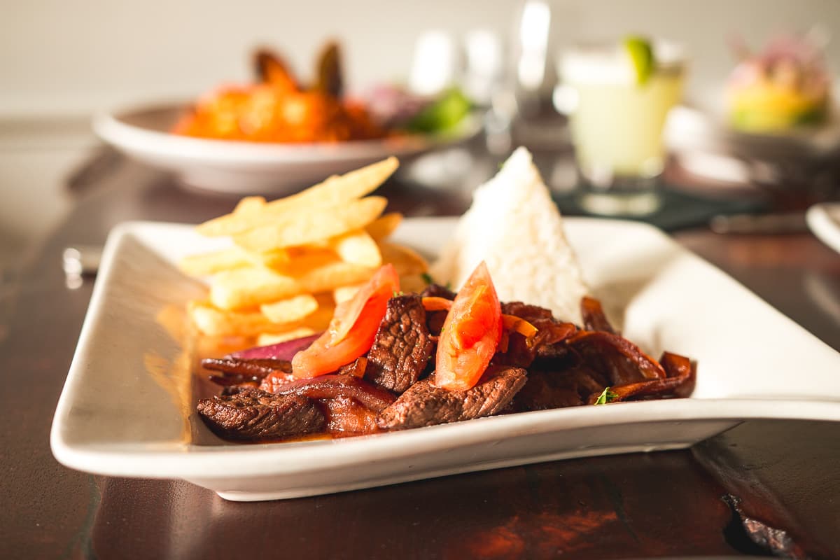 Lomo Saltado at Villa Peru (Credit: Jackie Tran)
